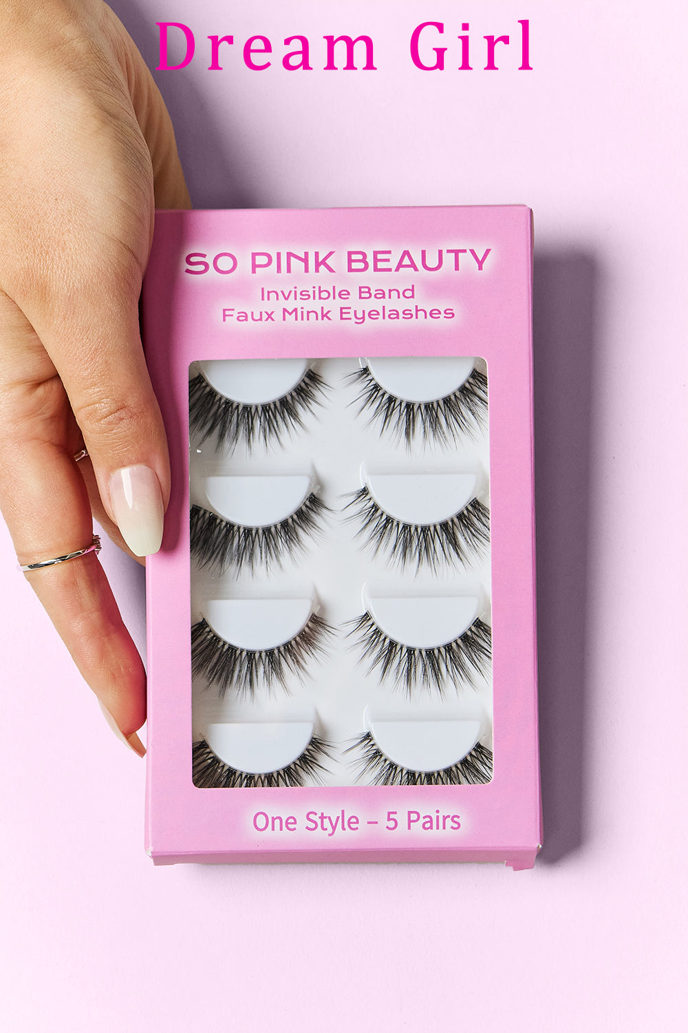 SO PINK BEAUTY Faux Mink Eyelashes 5 Pairs