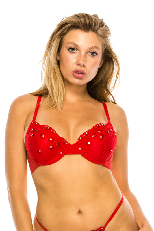 Adjustable Non Removable Straps Bra